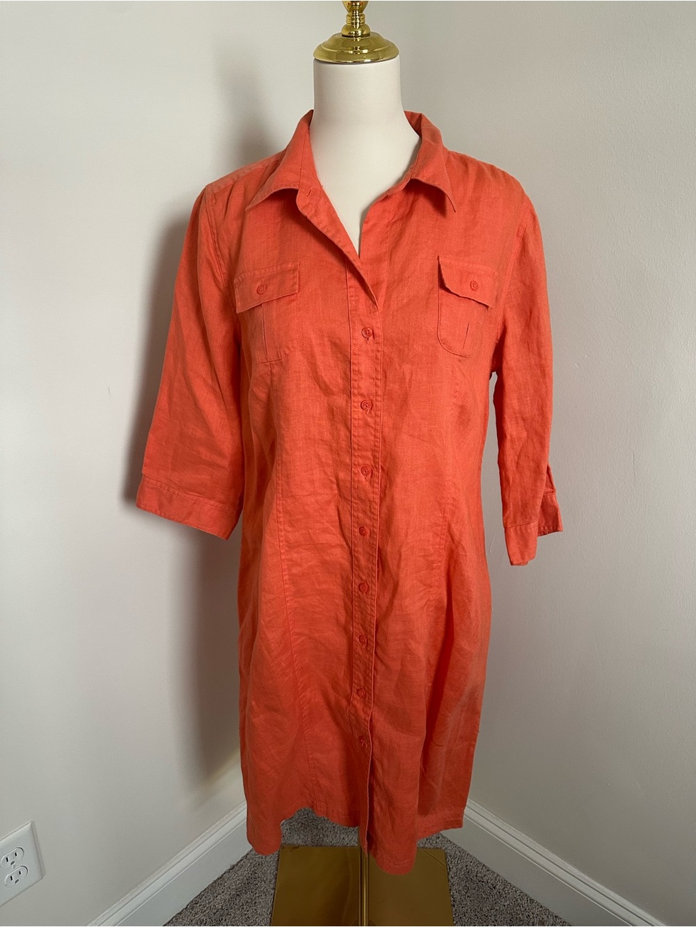 Eddie Bauer 100% Linen Dress